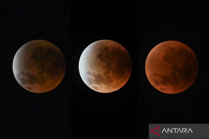 Puncak gerhana bulan total pada Selasa pukul 19.33 WITA
