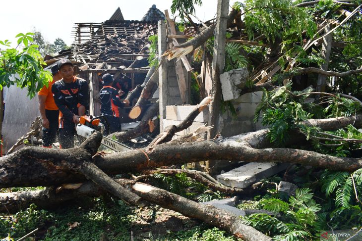 Dampak puting beliung di Madiun