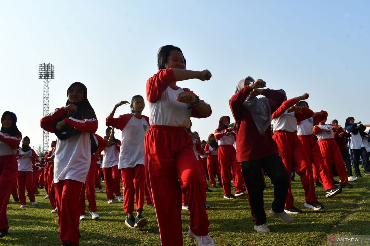 Senam virtual di Kota Madiun