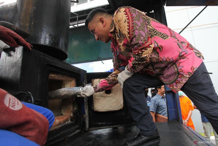 Pemusnahan barang bukti ganja