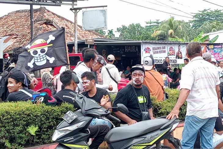 Aksi demonstrasi di Kantor PT Timah Babel