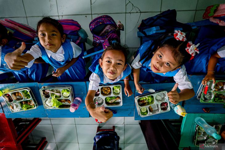 Capaian penerima manfaat program makan bergizi gratis