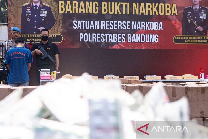 Pemusnahan barang bukti narkotika di Bandung