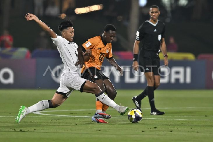 Foto: Pertandingan Piala Dunia U-17 Timnas Indonesia vs Zambia