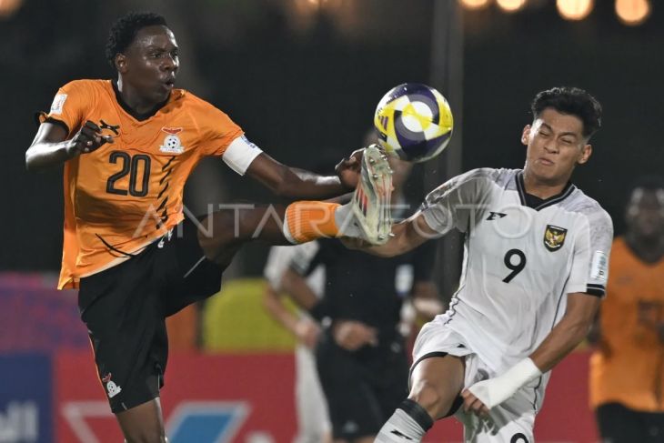 Foto: Pertandingan Piala Dunia U-17 Timnas Indonesia vs Zambia