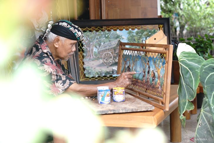 Lukisan limbah kulit bedug