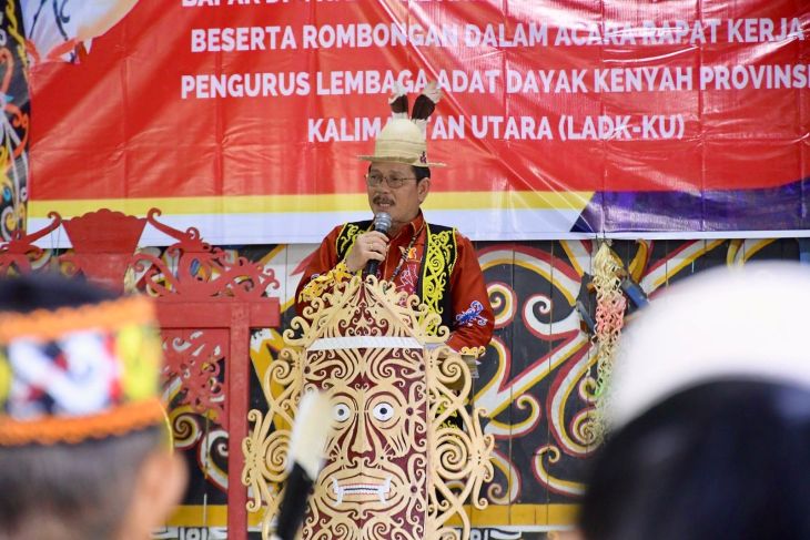 Wagub Kaltara Mendorong Penguatan Lembaga Adat Dayak Kenyah