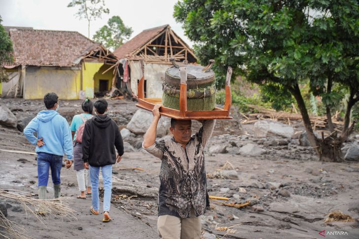 Dampak kerusakan erupsi Gunung Semeru