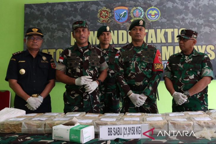 Satgas Pamtas Kostrad gagalkan penyelundupan narkotika di Perbatasan Entikong