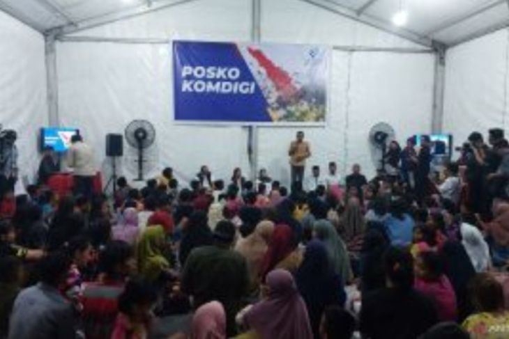 Komdigi Bangun Posko Trauma Healing di Hamparan Perak