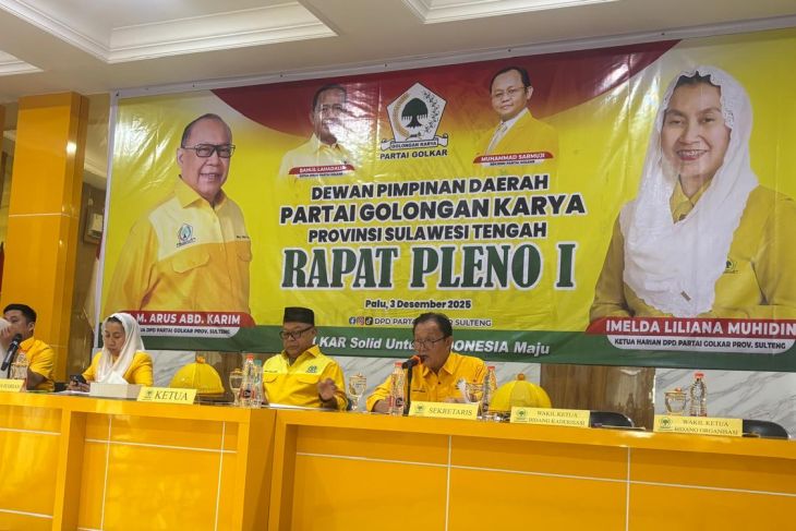 Ini Komposisi Pengurus Golkar Sulteng 2025-2030