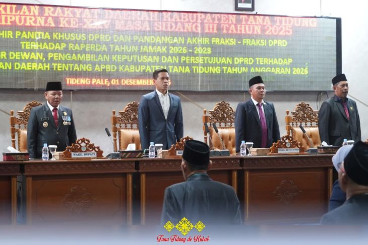Wakil Bupati Tana Tidung Menghadiri Rapat Paripurna ke-XXV