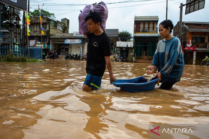 Banjir di Kabupaten Bandung meluas