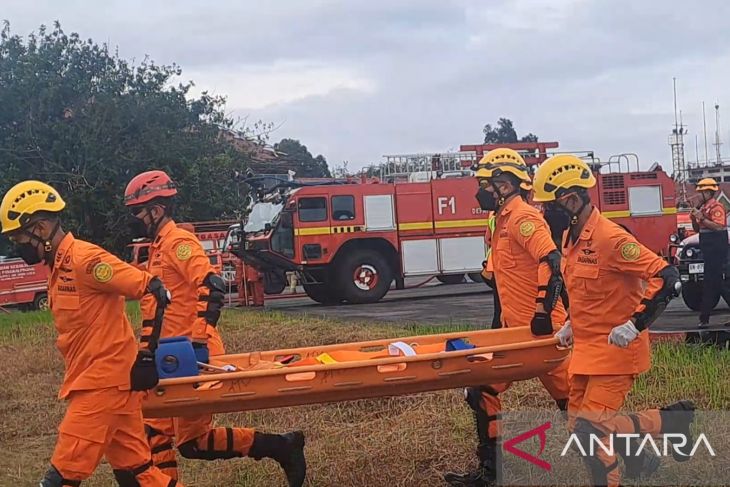 Latihan penanganan kecelakaan pesawat di Pangkalpinang