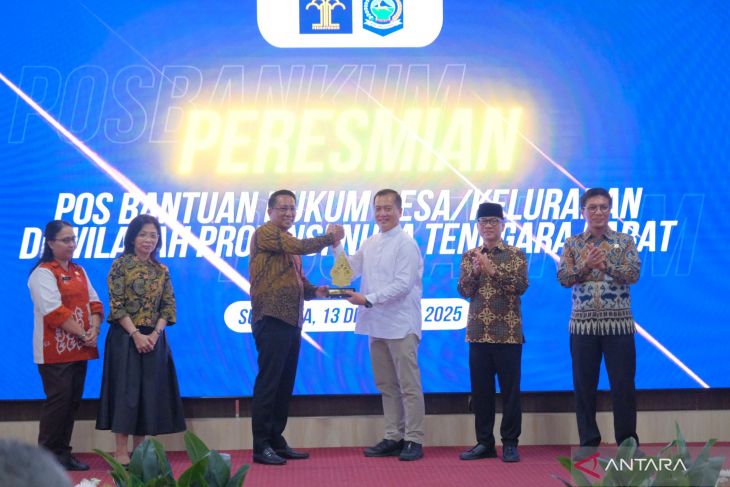 Menkum resmikan pembentukan 1.166 Posbankum di NTB
