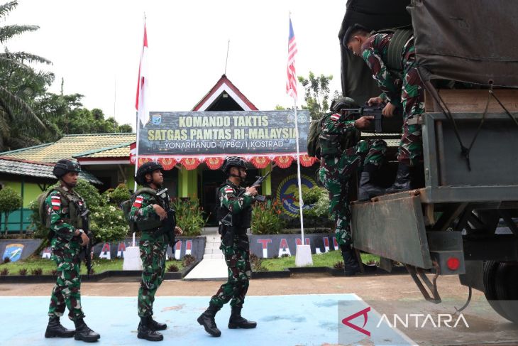 Satgas Pamtas Yonarhanud Kostrad hadir di batas negeri