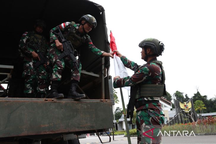 Satgas Pamtas Yonarhanud Kostrad hadir di batas negeri