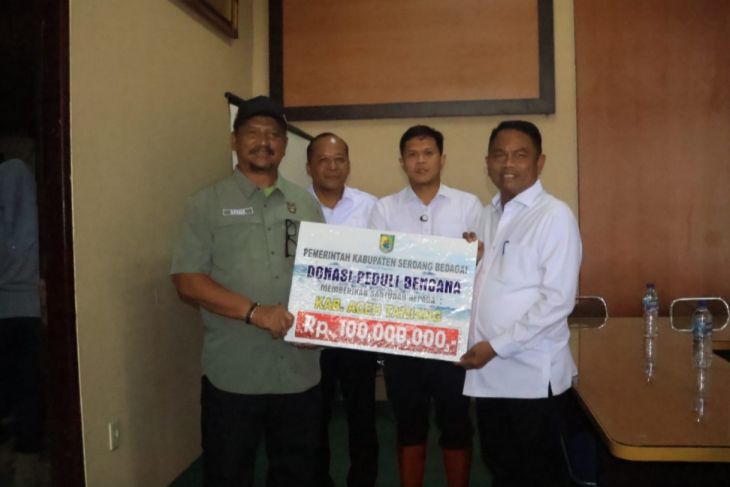 Bupati dan Wabup Sergai antar langsung bantuan ke Aceh