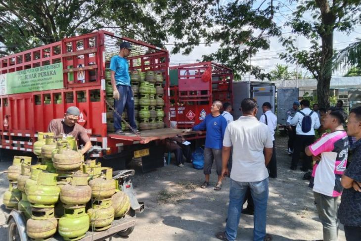 Operasi pasar LPG 3 kg di Aceh Besar capai 56.560 tabung