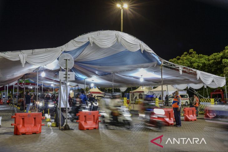 Arus mudik sepeda motor di Pelabuhan Ciwandan