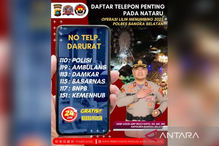 Polres Bangka Selatan luncurkan nomor layanan selama Nataru