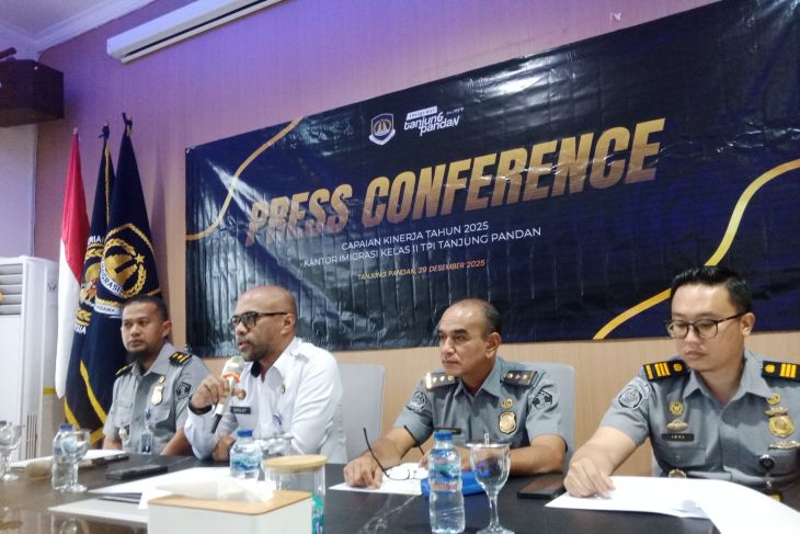 Kantor Imigrasi Tanjungpandan paparkan capaian kinerja sepanjang 2025