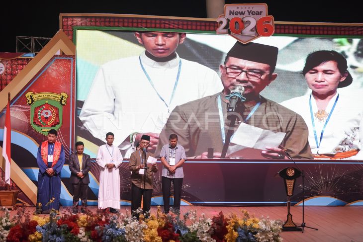 Doa bersama lintas agama di Samarinda