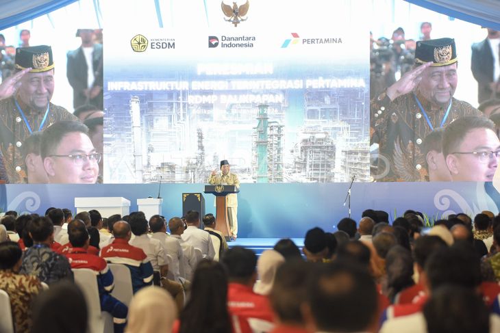 Presiden Prabowo Subianto resmikan RDMP Balikpapan