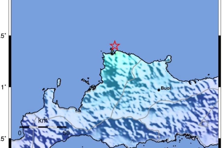 Gempa dangkal guncang Kabupaten Tolitoli Sulteng Jumat malam
