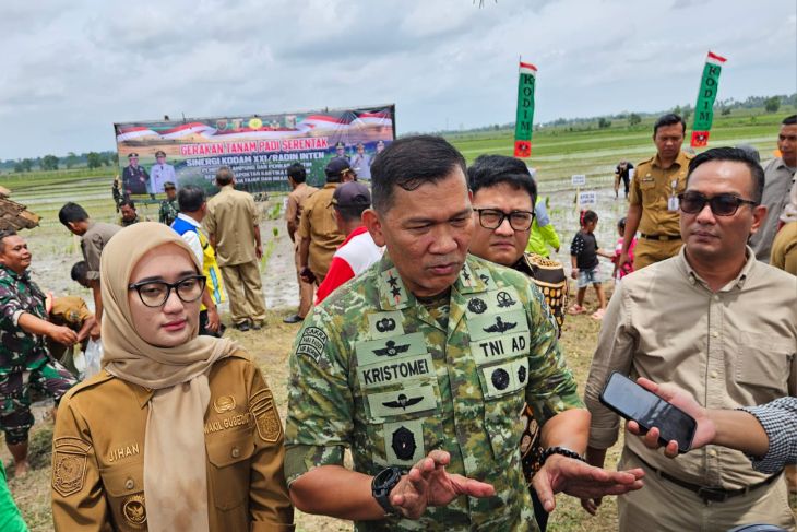 Kodam XXI/Radin Inten inisiasi tanam padi untuk ketahanan pangan