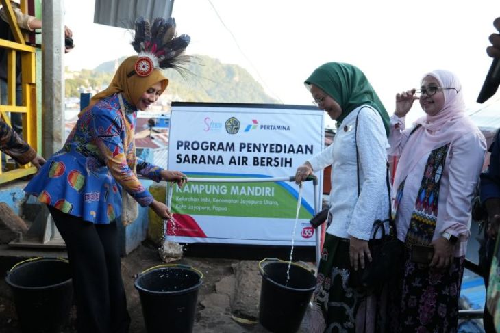 Seruni  KMP-Kementerian ESDM Pertamina Patra Niaga kolaborasi buka akses air bersih di Papua