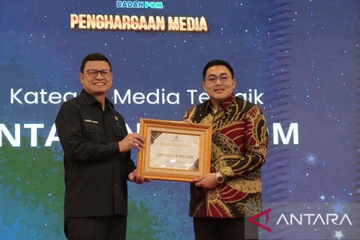 ANTARA raih penghargaan BPOM sebagai media dan jurnalis terbaik 2025