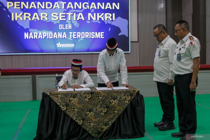 Narapidana terorisme ikrar setia kepada NKRI