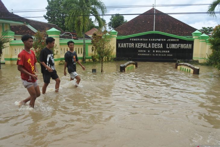 Banjir menerjang delapan kecamatan di Jember