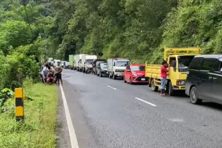 Jalur Ponorogo--Pacitan tersendat akibat 11 titik longsor