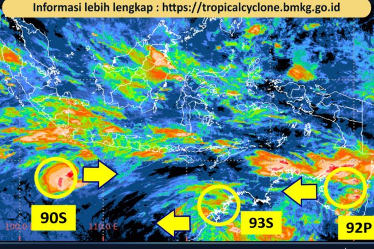 Bibit Siklon Tropis 94W picu potensi hujan di sejumlah wilayah