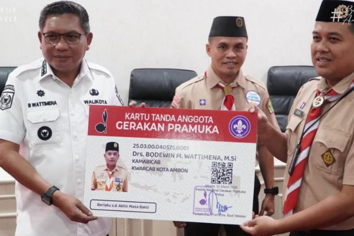 Pemkot Ambon mulai pendataan potensi anggota Pramuka berbasis digital