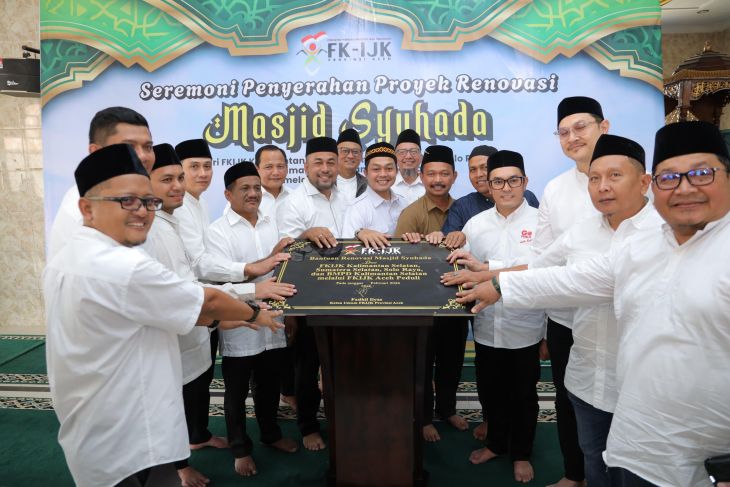 Perkuat kepedulian sosial, FKIJK Aceh renovasi masjid Syuhada Aceh Tamiang