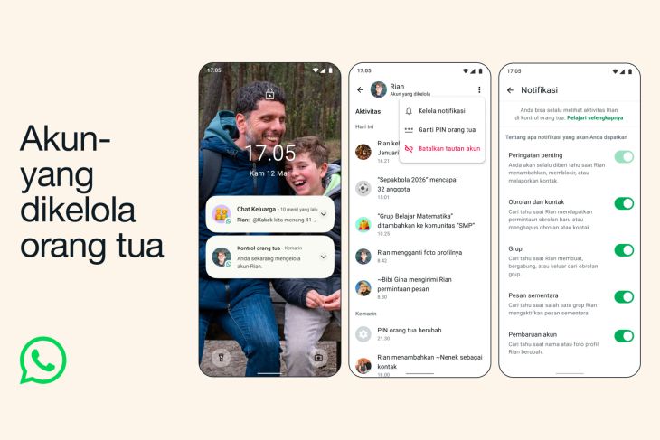 WhatsApp rilis fitur "Akun dikelola orang tua" jaga keamanan anak
