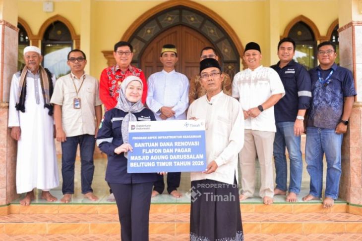 PT Timah tingkatkan fasilitas masjid tertua di Belitung Timur