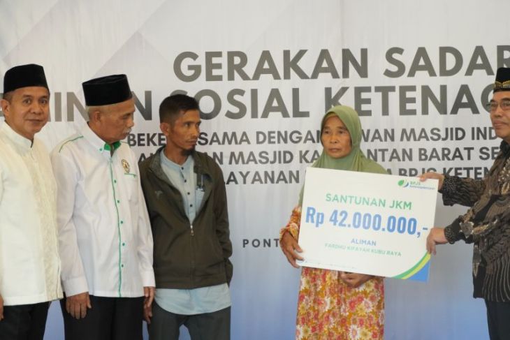BPJS Ketenagakerjaan Pontianak dorong literasi jaminan sosial di lingkungan masjid