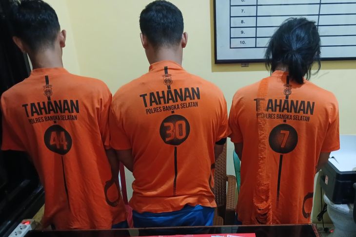Polisi ringkus tiga pengedar narkoba di Bangka Selatan