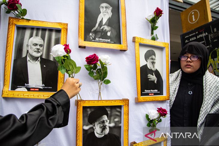 Aksi solidaritas untuk Palestina dan Iran