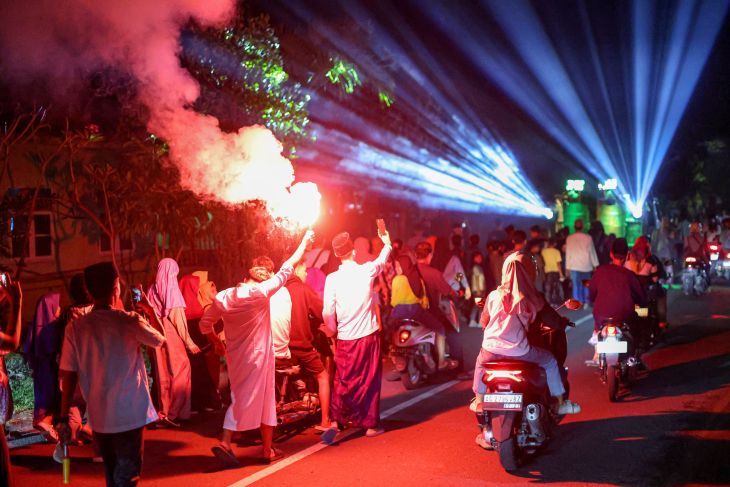 Pawai takbir keliling di Nganjuk