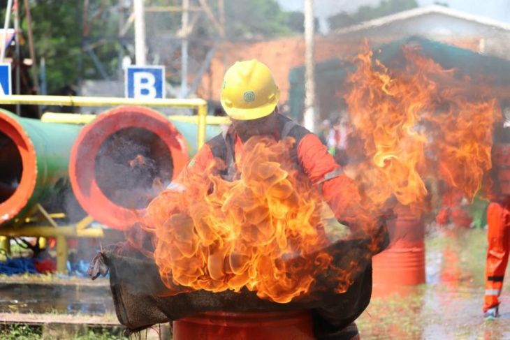 Pupuk Kujang sebar budaya K3 ke masyarakat, ingatkan kesiagaan hadapi kedaruratan