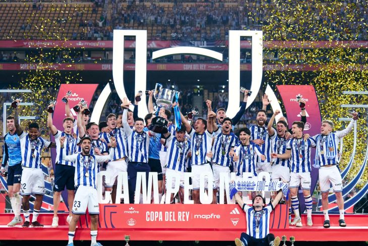 Skor Akhir Sociedad vs Atletico: Julian Alvarez Gagal Penalti, Sociedad Pesta Juara Copa Del Rey