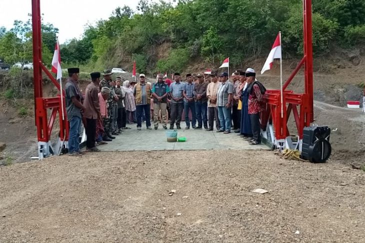 TNI selesaikan pembangunan jembatan bailey di Linge, Aceh Tengah