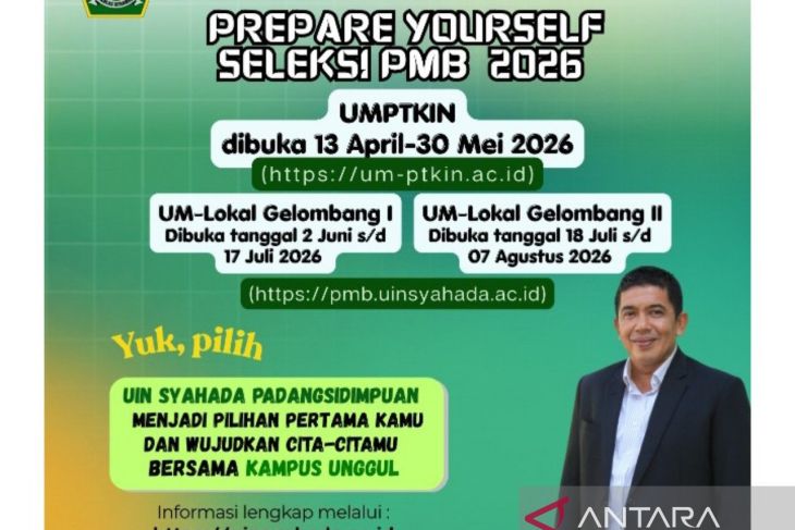 PMB UIN Syahada Padangsidimpuan 2026 dibuka, hadirkan kampus "cerdas berintegritas"