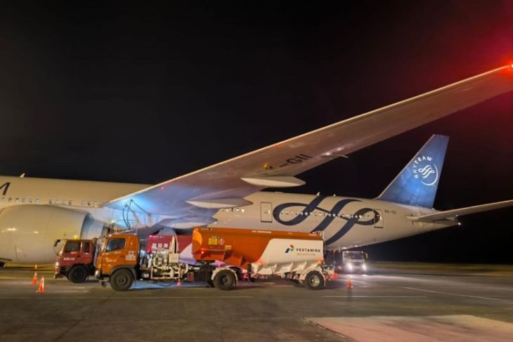 Penjualan Avtur penerbangan haji di Bandara SIM tembus 567 ribu liter