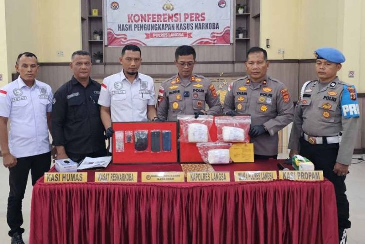 Polres Langsa gagalkan peredaran tiga kilogram sabu-sabu